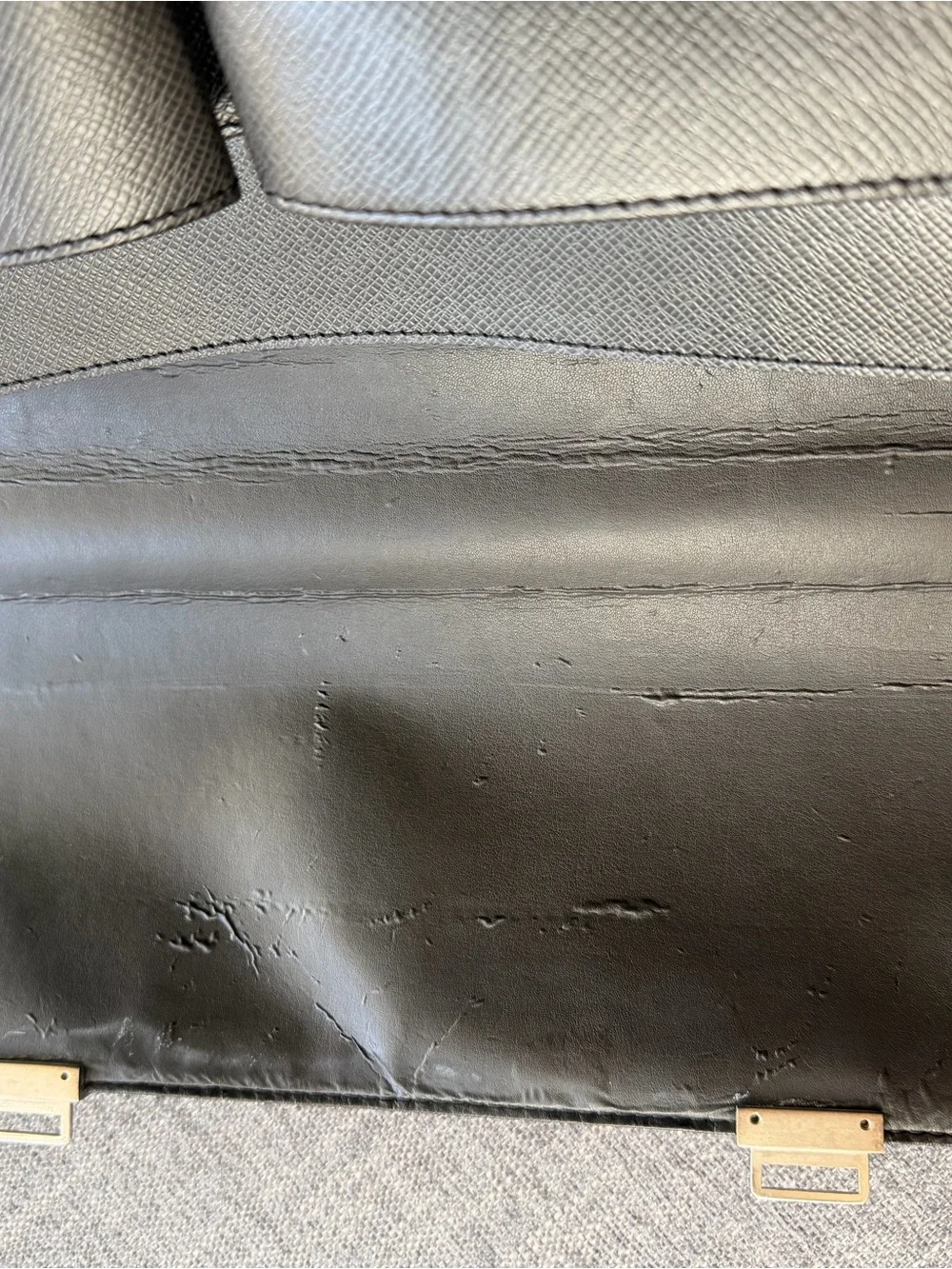 Louis Vuitton Vintage Black Taiga Leather Briefcase